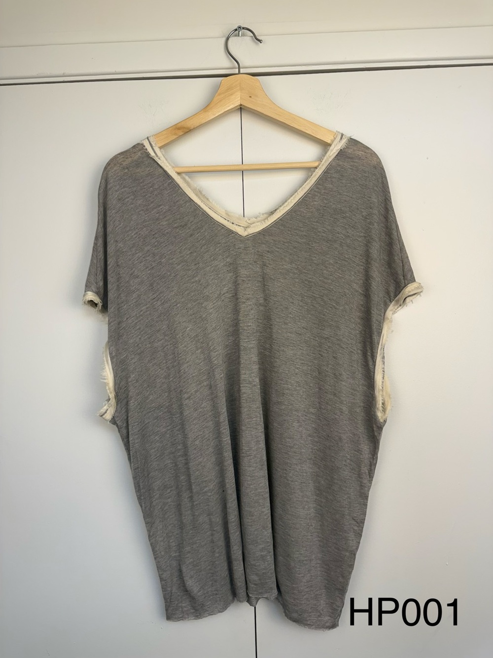 AllSaints Gray Lyocell Angora Draped Tunic Top US 10